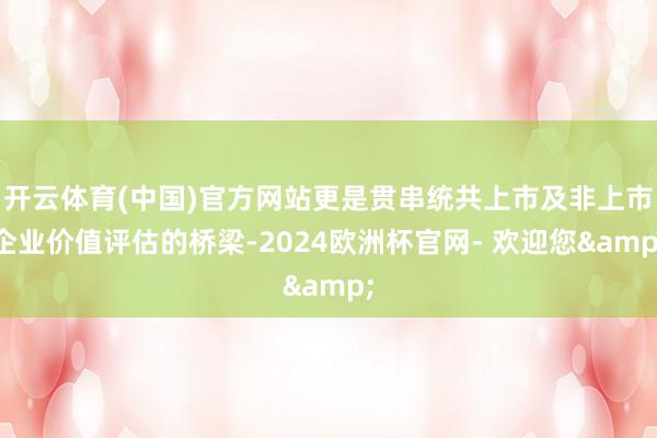 开云体育(中国)官方网站更是贯串统共上市及非上市企业价值评估的桥梁-2024欧洲杯官网- 欢迎您&