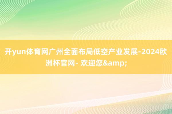 开yun体育网　　广州全面布局低空产业发展-2024欧洲杯官网- 欢迎您&