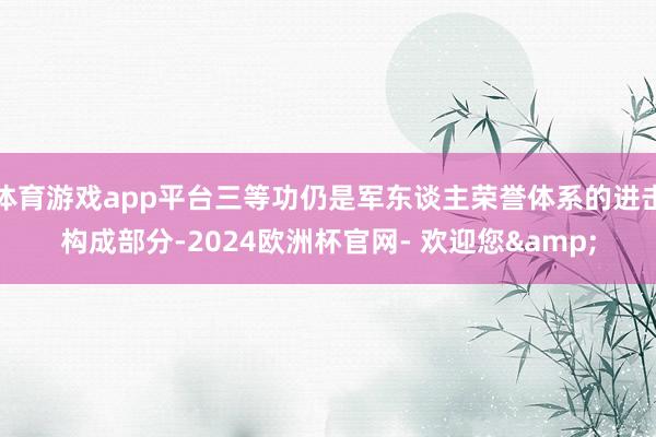 体育游戏app平台三等功仍是军东谈主荣誉体系的进击构成部分-2024欧洲杯官网- 欢迎您&