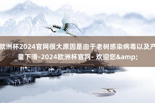 欧洲杯2024官网很大原因是由于老树感染病毒以及产量下滑-2024欧洲杯官网- 欢迎您&